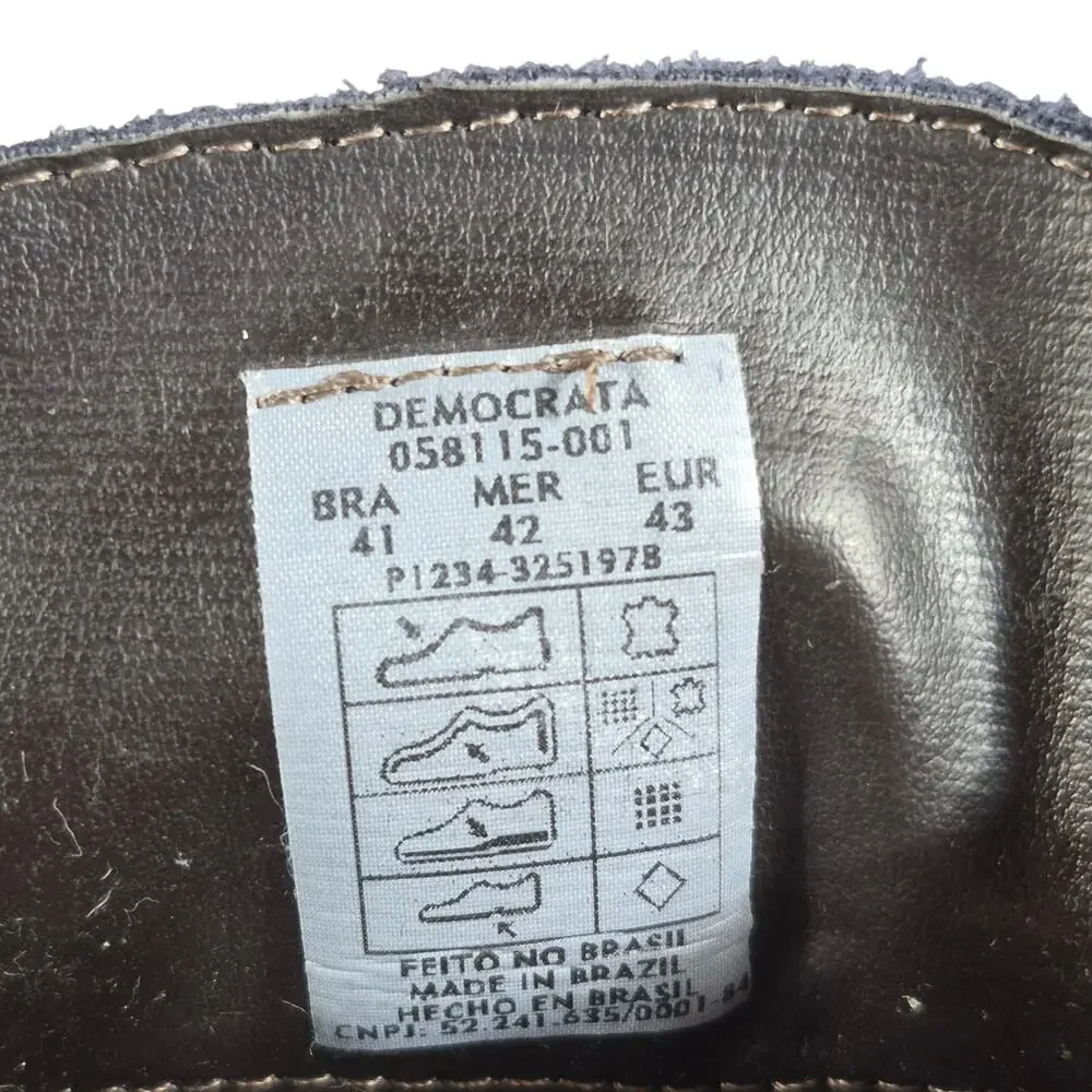 Democrata Garage 'Stroke' Men's Navy Blue Suede Leather Chukka Boots 10
